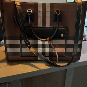 Freya Medium Check Box Tote Bag